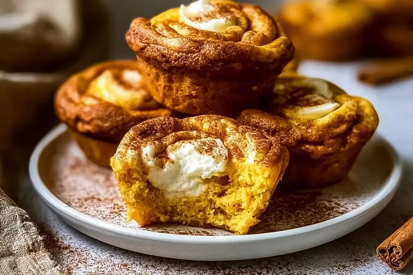 Pumpkin Cheesecake Muffins