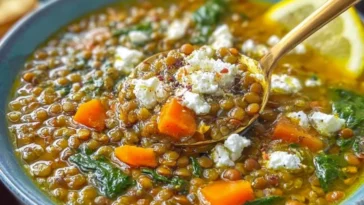 Delicious Quick Lemon Lentil Soup with Canned Lentils