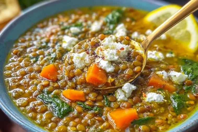 Delicious Quick Lemon Lentil Soup with Canned Lentils