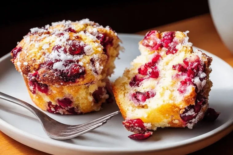 Delicious Ricotta Cranberry Orange Muffins Freshly Baked