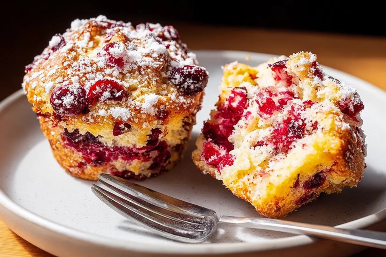 Ricotta Cranberry Orange Muffins