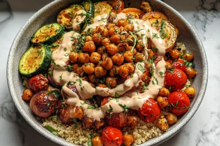 Roasted Chickpea and Veggie Bowl - Healthy Meal Inspiration