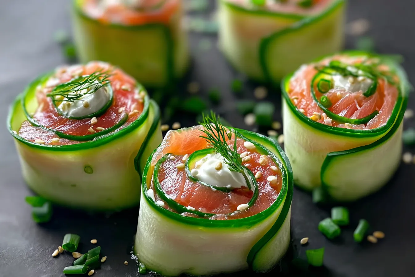 Salmon Cucumber Rolls: Irresistibly Fresh & Easy to Make 4 Salmon Cucumber Rolls: Irresistibly Fresh & Easy to Make