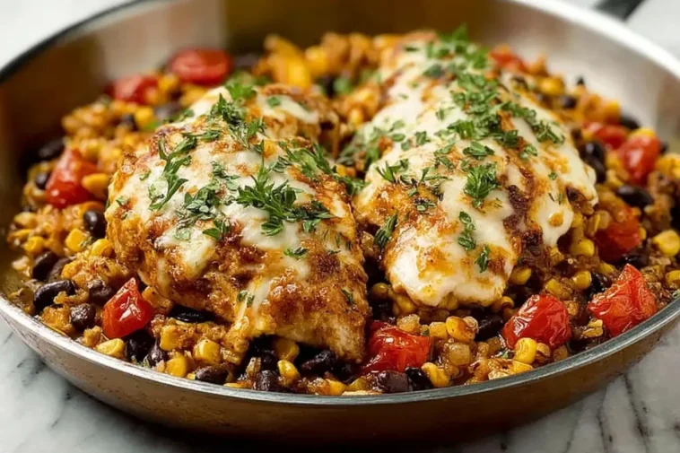 Delicious Santa Fe Chicken on a Plate