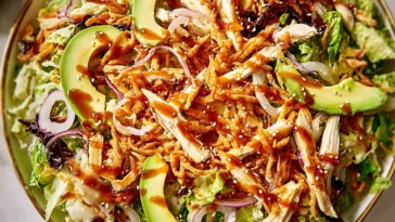 Colorful Sesame Ginger Chicken Salad Full of Flavor