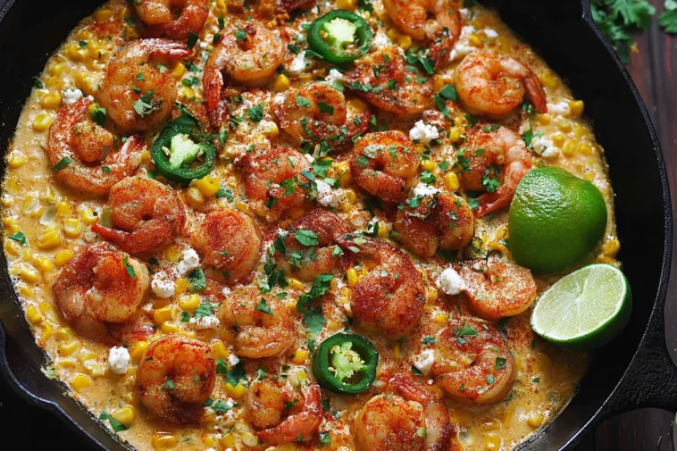 Shrimp and Creamed Corn (30 Minutes, One-Pan) Dish