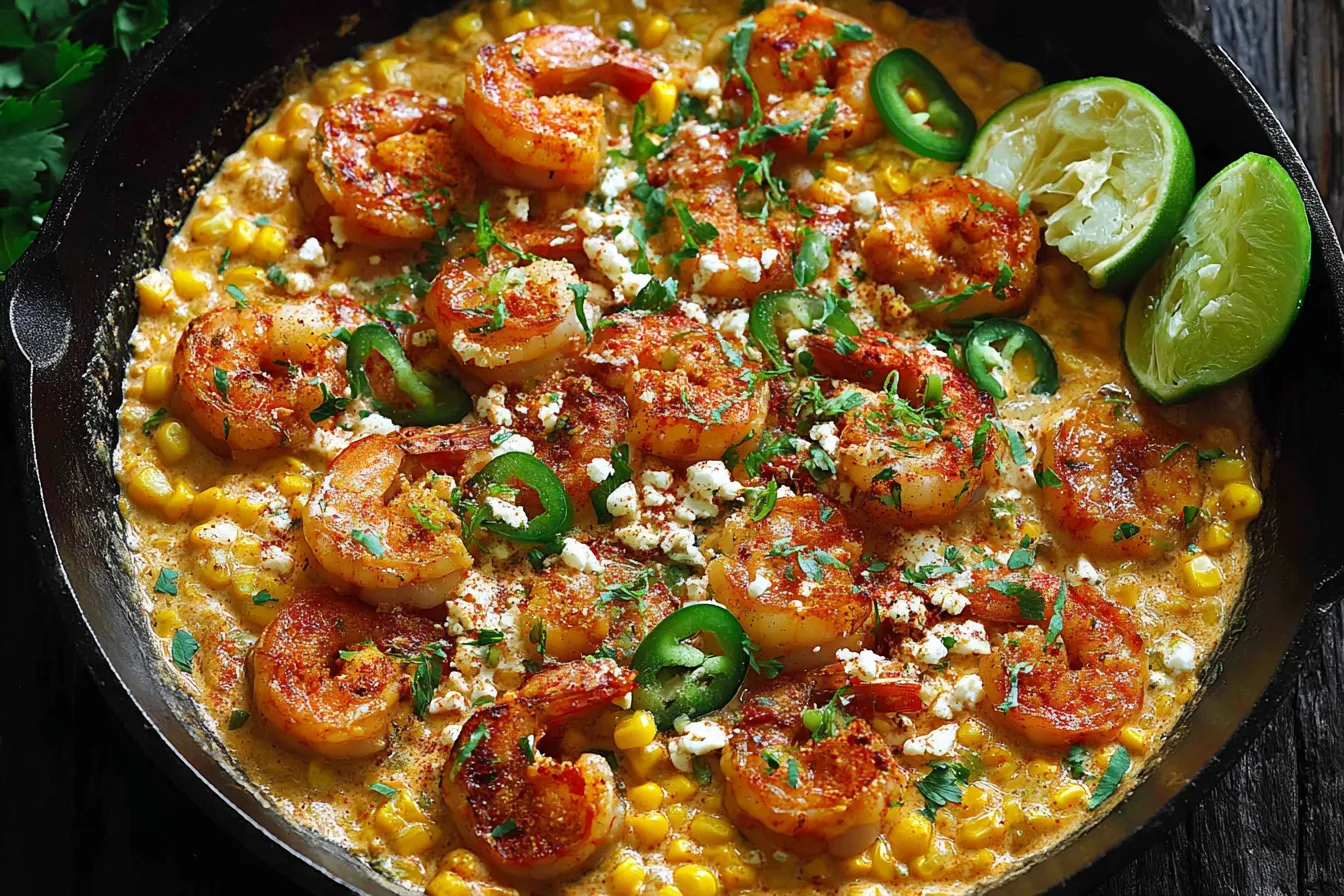 Shrimp and Creamed Corn (30 Minutes, One-Pan)
