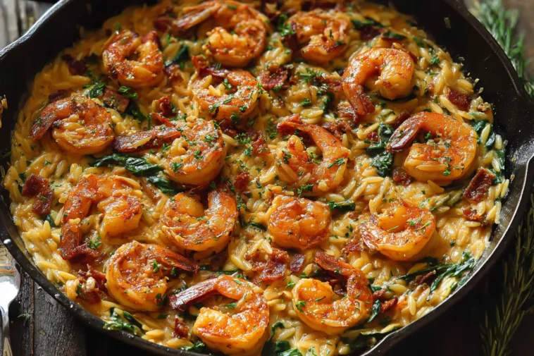 Shrimp Orzo One-Pan Meal