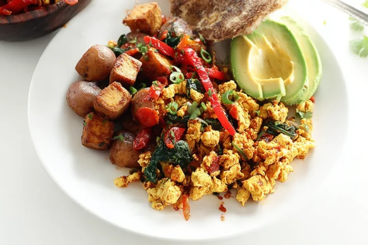 Colorful Southwest Tofu Scramble Ready to Savor