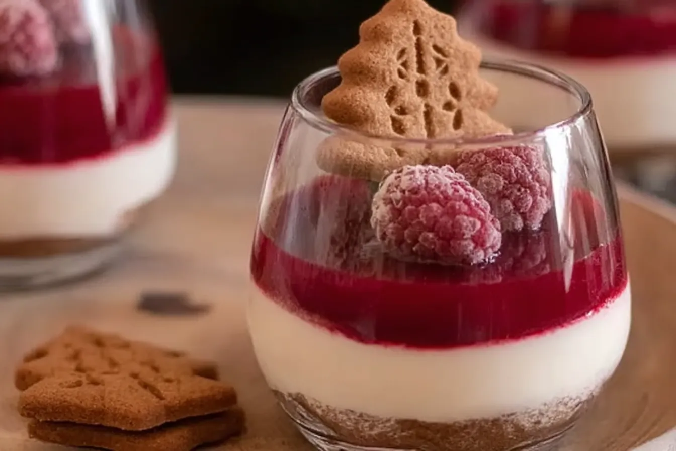 Spekulatius Dessert mit Himbeeren – Nachtisch zu Weihnachten