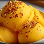 Spicy Mango Sorbet with Chili Lime Zest