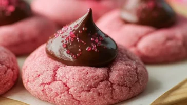 Mouthwatering Strawberry Kiss Cookies Freshly Baked