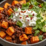 Colorful Sweet Potato Taco Bowl