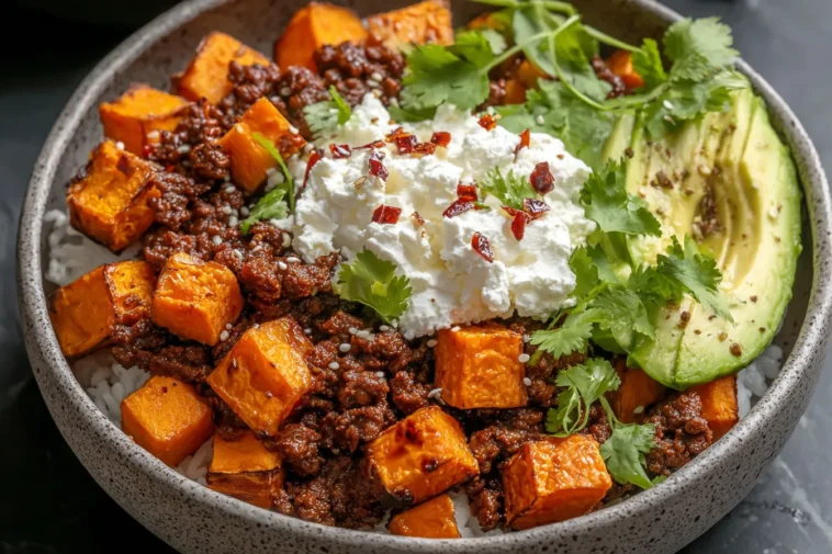 Colorful Sweet Potato Taco Bowl