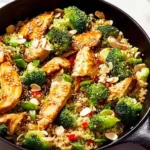 Scrumptious Teriyaki Chicken Skillet Casserole with Broccoli