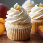The Best Honey Peach Cream Cheese Cupcakes – Baked Fresh