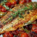 Mediterranean Baked Fish Platter: Fresh and Flavorful