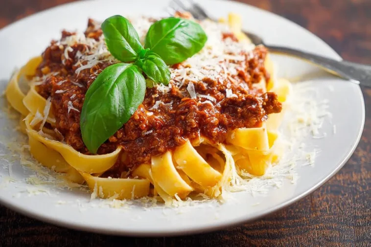 Delicious Turkey Bolognese in a Bowl