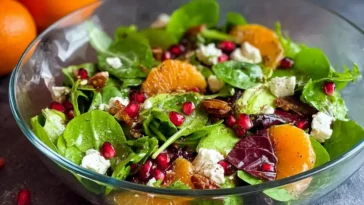 Colorful Winter Salad with Seasonal Vegetables