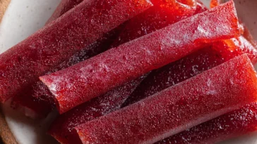 Colorful 3-Ingredient Homemade Fruit Roll-Ups on a Plate