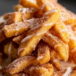 Air Fryer Apple Fries Freshly Made