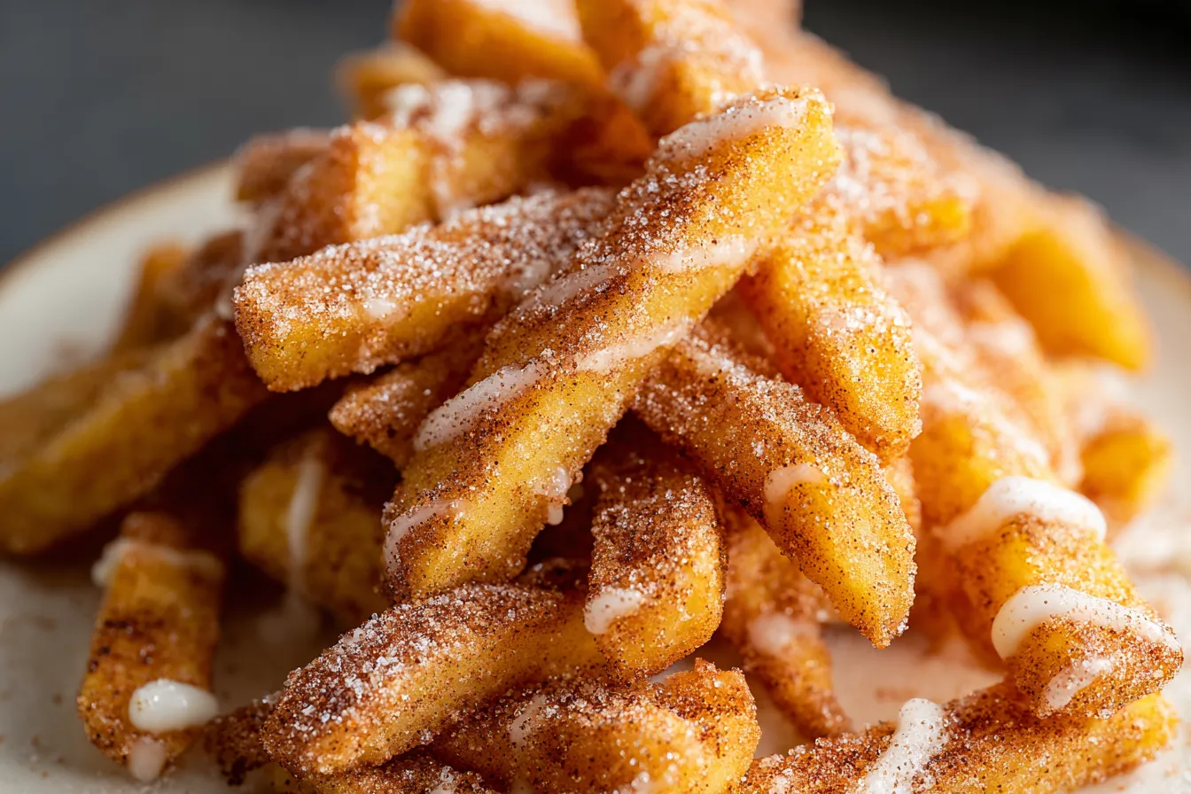 Air Fryer Apple Fries Freshly Made