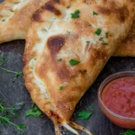 Delicious Air Fryer Calzones (Crazy Easy) on a Plate