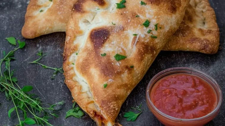 Delicious Air Fryer Calzones (Crazy Easy) on a Plate