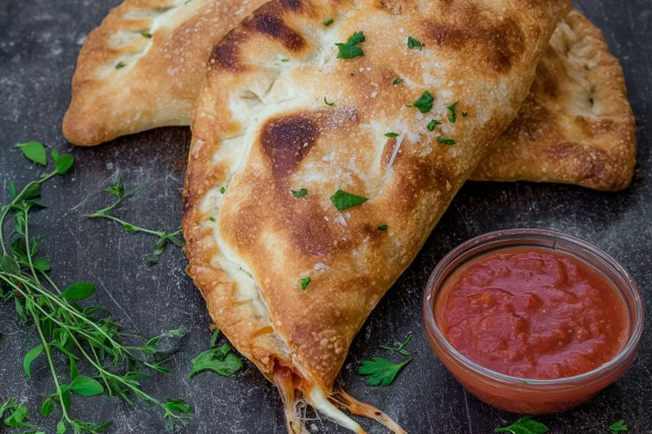 Delicious Air Fryer Calzones (Crazy Easy) on a Plate