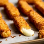 Delicious Air Fryer Mozzarella Sticks Crispy Outside, Gooey Inside