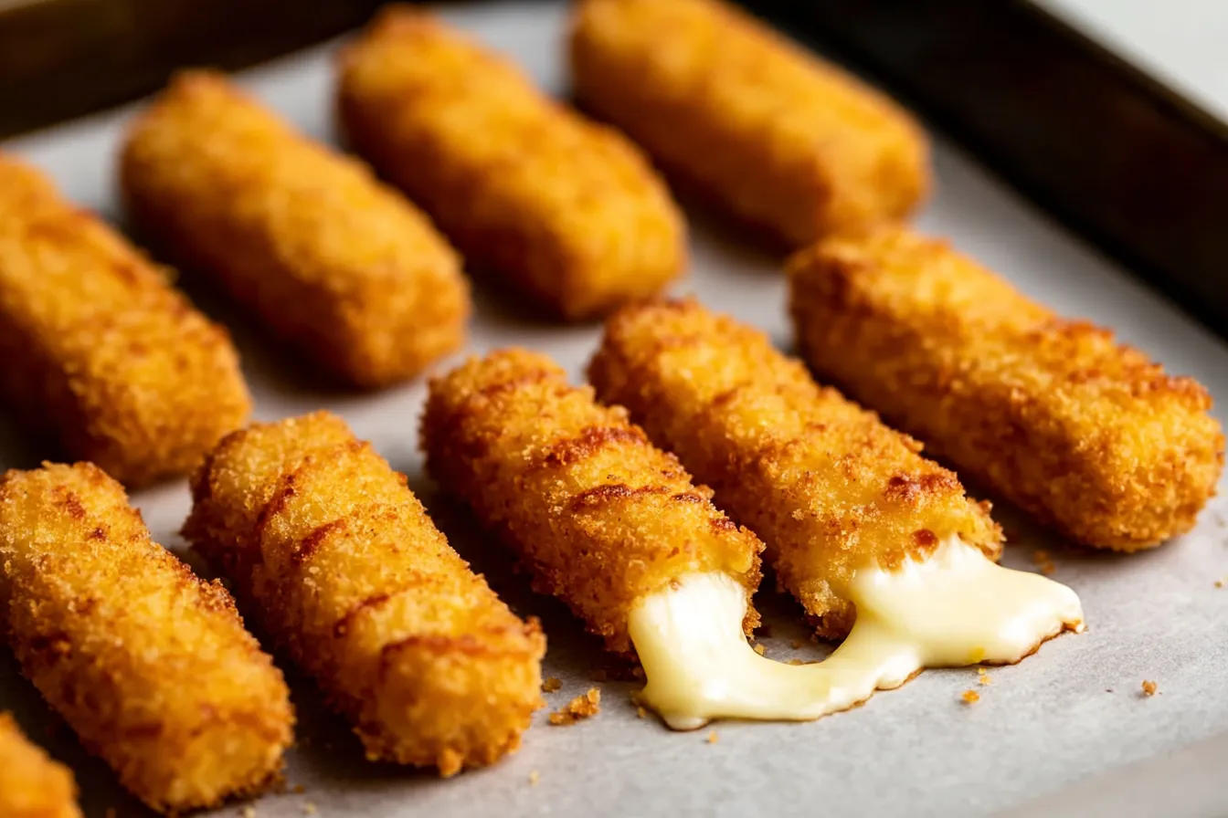 air fryer mozzarella sticks crispy outside gooey inside 2