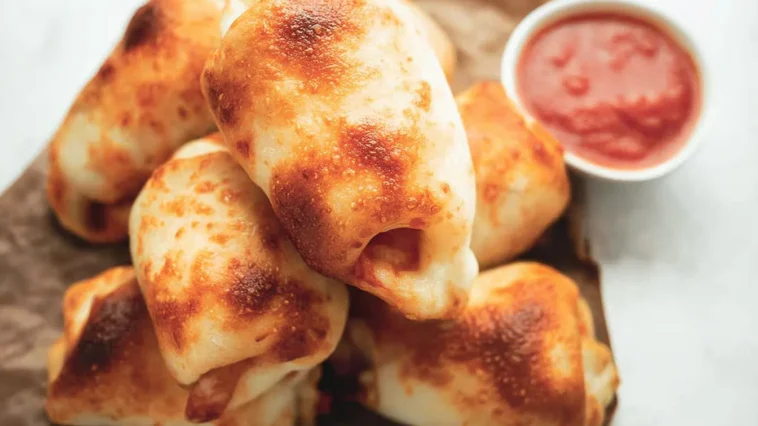 Crispy Air Fryer Pizza Rolls Ready to Serve