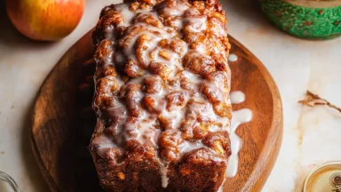 Amish Apple Fritter Bread Freshly Baked