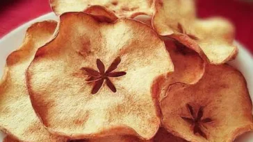 Homemade Apple Chips Ready to Eat