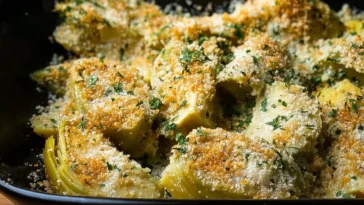 Baked Artichoke Hearts with Seasoned Breadcrumbs