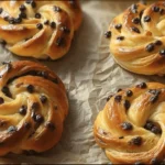 Brioches Roulées Crème Vanille & Pépites de Chocolat