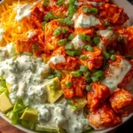 Delicious Buffalo Chicken Bowls Ready to Serve