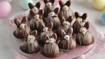 Bunny-Shaped Chocolate Truffles: Perfect for Easter