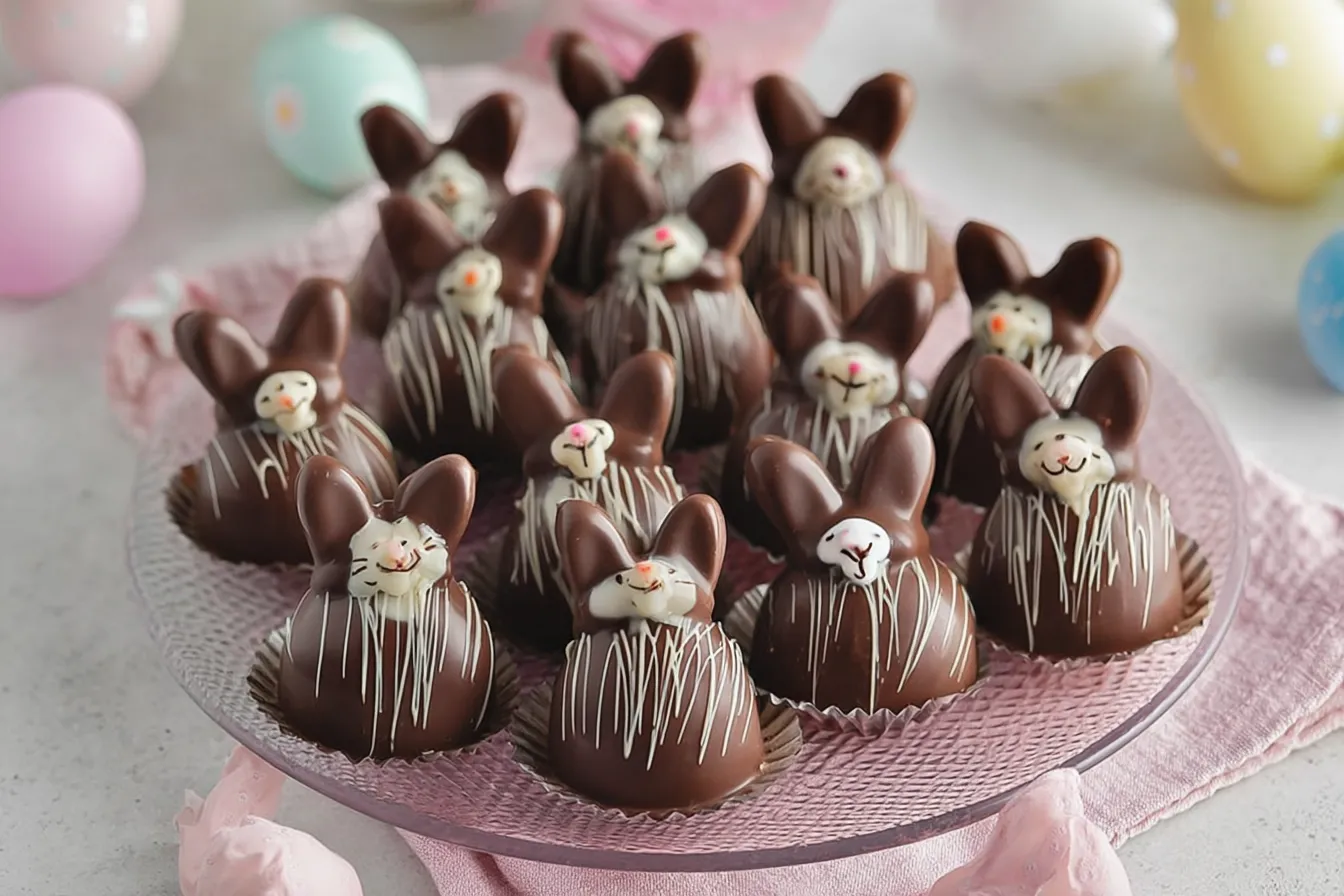 Bunny-Shaped Chocolate Truffles: Perfect for Easter