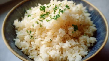 Creamy Butter Rice in a Bowl