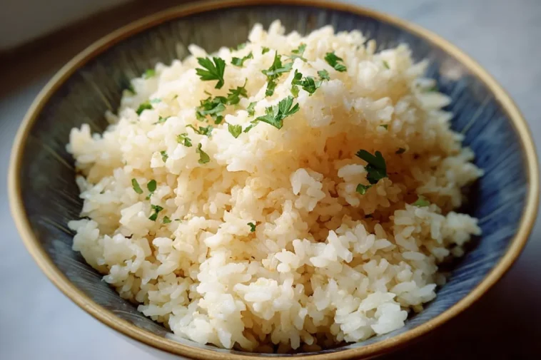Creamy Butter Rice in a Bowl