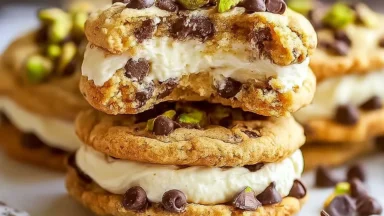Decadent Cannoli Cream Sandwich Cookies
