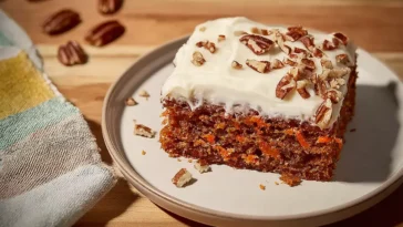 Irresistible Carrot Cake on a Plate