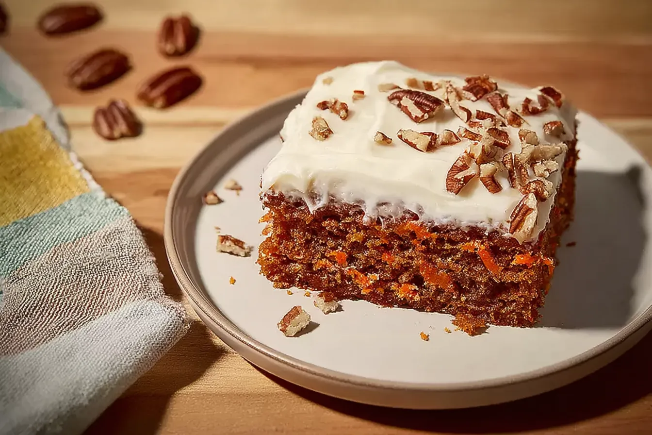 Irresistible Carrot Cake on a Plate