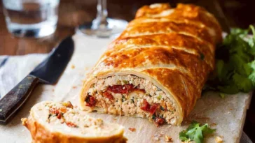 Chicken Meatloaf Wellington with Sun Dried Tomatoes Overview