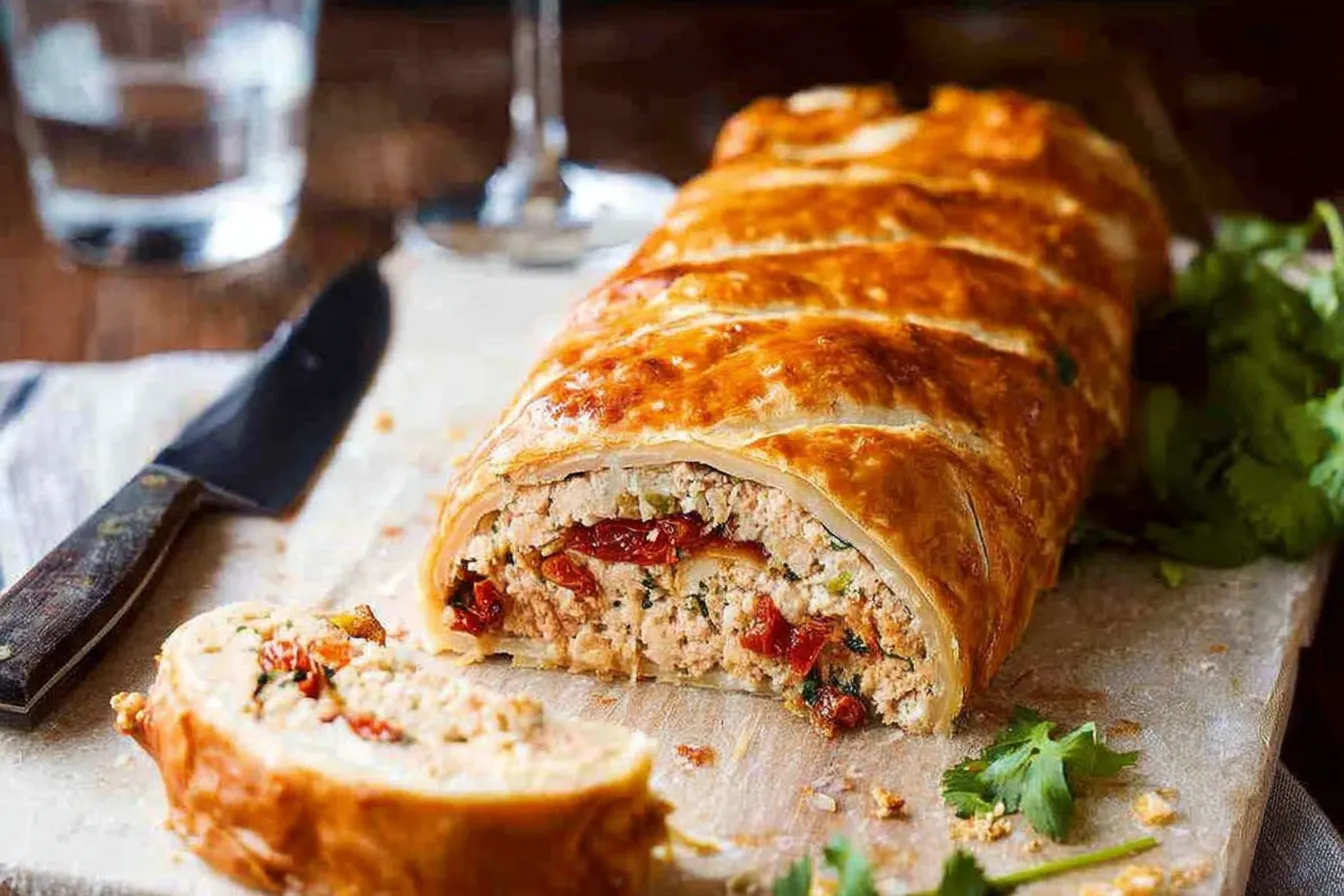 Chicken Meatloaf Wellington with Sun Dried Tomatoes Delight 3 Chicken Meatloaf Wellington with Sun Dried Tomatoes Overview