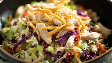 Chinese Chicken Salad with Vibrant Vegetables