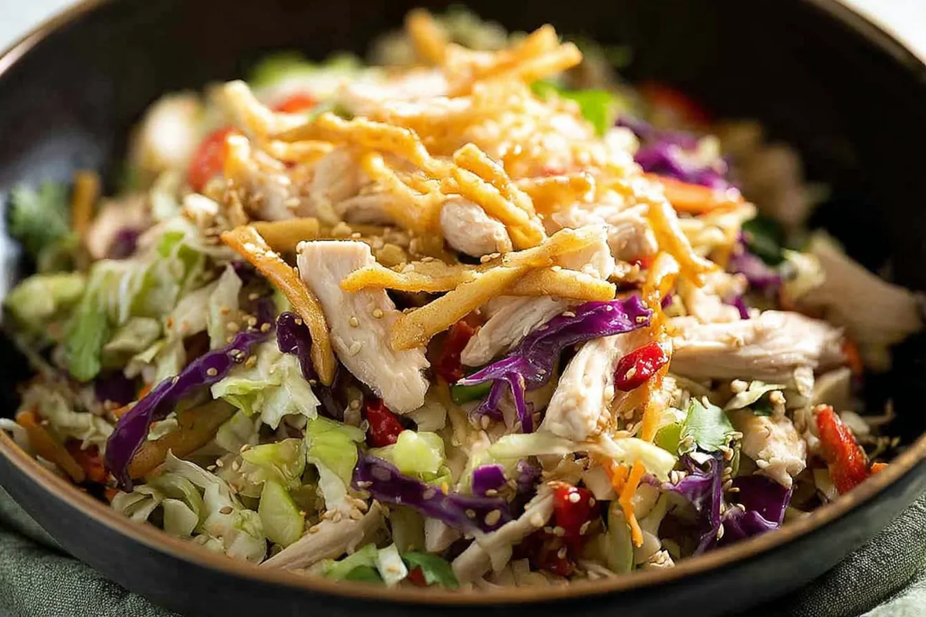 Chinese Chicken Salad with Vibrant Vegetables