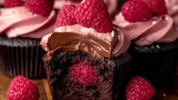 Delicious Chocolate Raspberry Cupcakes Ready to Devour