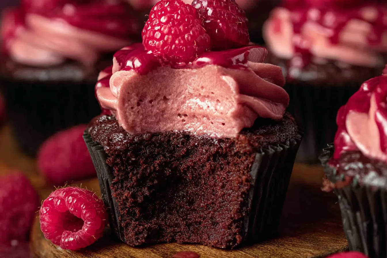 Chocolate Raspberry Cupcakes